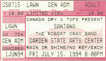 1994-07-15 - Santana + Robert Cray Band @ Garden State Arts Center