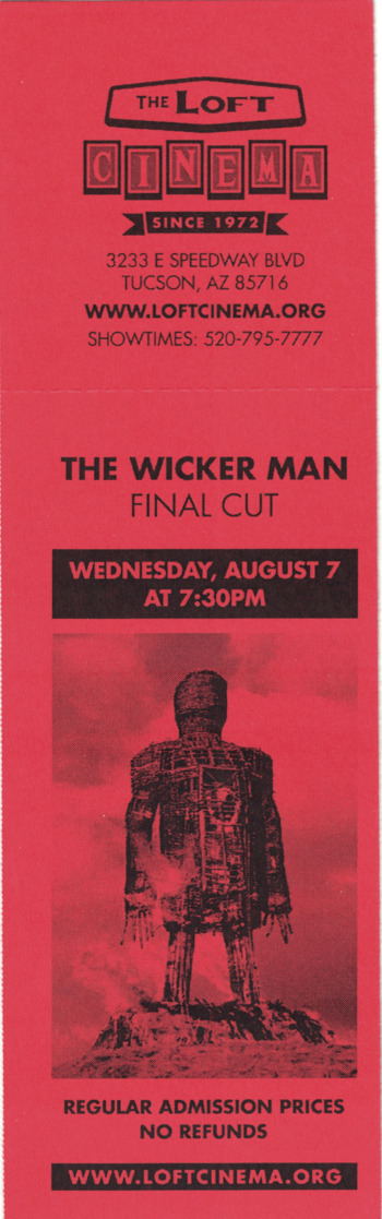 2019-08-07 - The Wicker Man - The Final Cut @ The Loft, Tucson